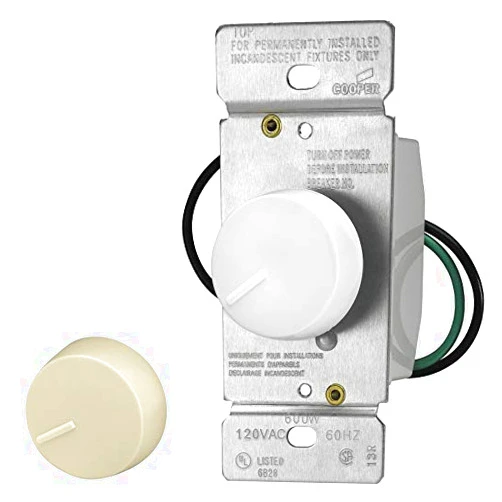 Eaton Switch Dimmer Rtry Wht/ivry
