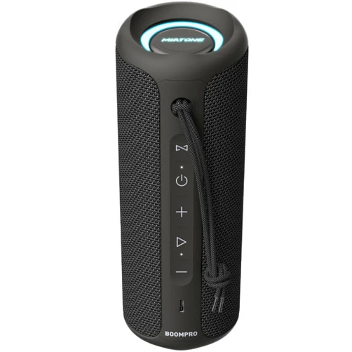 MIATONE Bluetooth Speakers 36W Portable Speaker with Stereo Sound Bass, Bluetooth 5.3 Wireless USB Type C Outdoor, 5000mAh 24H Playtime IPX7 Waterproof, Color Lights Speaker (Black)