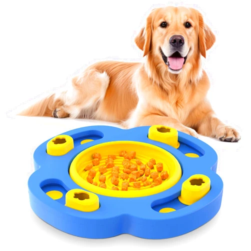 RUXAN Interactive Dog Puzzle Toys, Silicone Slow Feeder Dog Bowls, Dog Food Treat Feeding Toys Dog Enrichment Toys for IQ Training&Mental Stimulating Slow Down Dog Eating to Keep Dogs Busy
