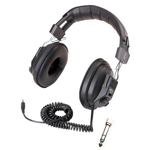 Califone 3068AV Stereo/Mono Headphones, 3.5 mm Stereo Plug, Black