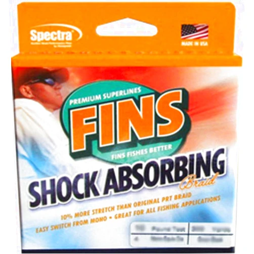 FINS XS Big Game Braid - USA Made - 8-End Round Abrasion Resistant Braided Fishing Line for Freshwater/Saltwater Trolling and Bottom Fishing