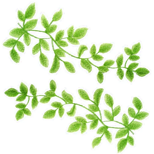 OIIKI 1 Pairs 3D Lace Forest Leaves Vine Patches Decoration, Green Sewing Embroidery Leaf Pattern Appliques, Bohemian Shoulder Collar Embellishment Costume Crafts Trims -2PCS