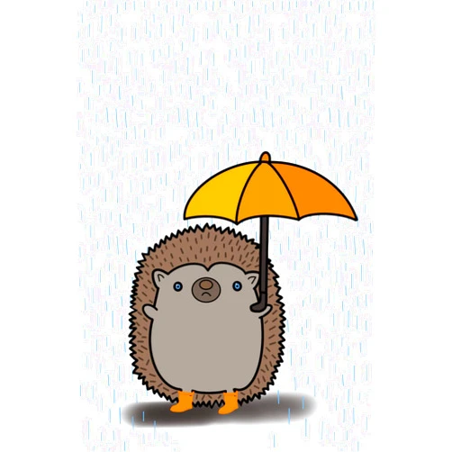 Elly Wilds,Gretchen Wilds Hedgehog in the Rain Journal