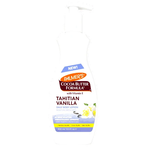 Palmer's Cocoa Butter Formula Tahitian Vanilla Body Lotion, 13.5 Oz, Daily Moisturizing Lotion for Dry Skin with Shea Butter & Vitamin E, Hydrates & Protects, Helps Provide 48-Hour Deep Moisture