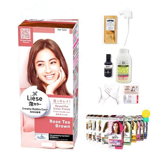 Yoiar Kao Liese Bubble Hair Color - Japanese Hair Dye, Set 1