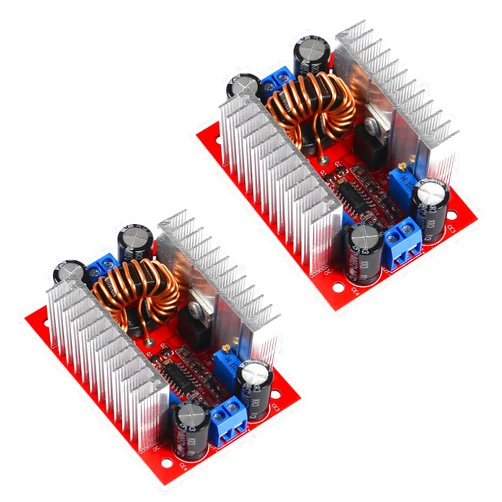 XIITIA 2pcs DC 400W 15A Step-up Boost Converter Constant Current Power Supply LED Driver DC8.5V-50V to DC10V-60V Voltage Charger Step Up Module for Electric Equipment