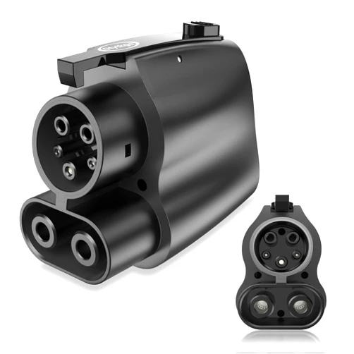 Otytkgo NACS to CCS Adapter,Tesla to CCS1 Supercharger Adapter 500A 1000V Fast Charger for V3/V4 DC Charging Stations, Compatible with Ford, GM, Rivian EVS Black
