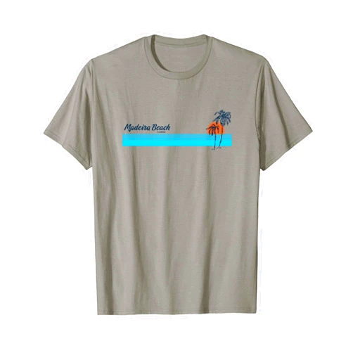 Madeira Beach Florida T-Shirts & Tees Madeira Beach FL Vintage 70s Palm Trees Design T-Shirt