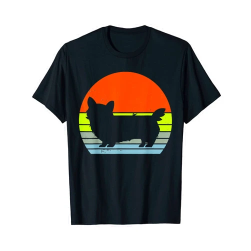 Vintage Dog 70s 80s Pet Classic Old School Vintage Weish Corgi Dog Retro Pet Lover 70s 80s 90s Dog T-Shirt