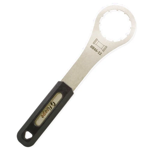 Fisope Bicycle Bearing Bottom Bracket Removal Tool Bike BB Wrench with Updated Grip Compatible with Dub BSA30 Other Bearing Bottom Bracket with 46MM Outside Diameter 12 Notches