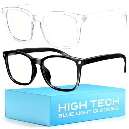 livho High Tech Blue Light Glasses - Advanced 99% Blue Light Blocking Computer Glasses - Anti Eyestrain & UV Glare Protection