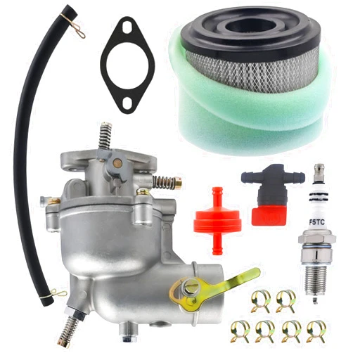 Aulavik 390323 Carburetor with Air Filter Fuel Hose Shut Off Valve for B&S 390323 394228 299169 7 8 9 HP Horizontal Engine Motor Generator Tiller Mower Carb Toro Snowblower 293950 394514
