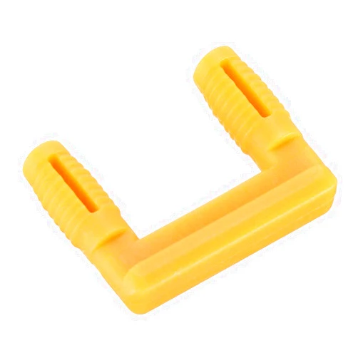 Acofuns 10pcs U-shaped Wood Board Connector Plastic Stealth Right Angle Fixed Cabinet Hinge Buckle Lock Furniture Fastener Hardware