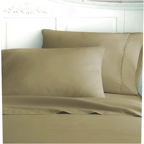 IENJOY HOME Becky Cameron Ultra Soft Paisley Patterned 4 Bed Sheet ienjoy Home 2 Piece Double Brushed Microfiber Pillow Case Set, Standard, Taupe (BC-Pillowcase-STD-Taupe)