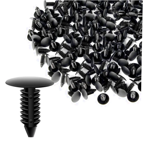 GOOACC Nylon Bumper Fastener Rivet Clips Fender& Bumper Shield Retainer for GM, Ford & Chrysler 7mm Hole Retainer Auto Body Clips - 100PCS