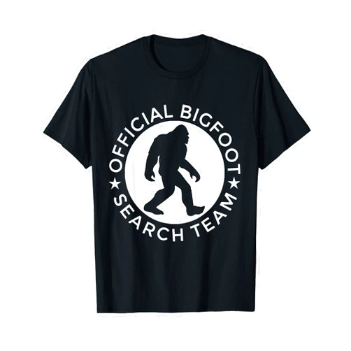 Shirtbooth: Bigfoot Yeti Sasquatch Cryptid Official Bigfoot Search Team - Funny Sasquatch Cryptid Yeti T-Shirt