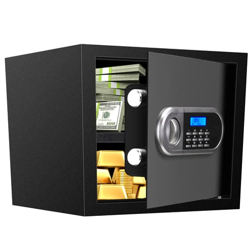 LIONSEN 0.8 Cu ft Home Safe Fireproof Waterproof, Digital Home Security Safe Box with Programmable Keypad Lock and Removable Shelf, Secure Documents, Jewelry, Firearm Money Medicines Valuables