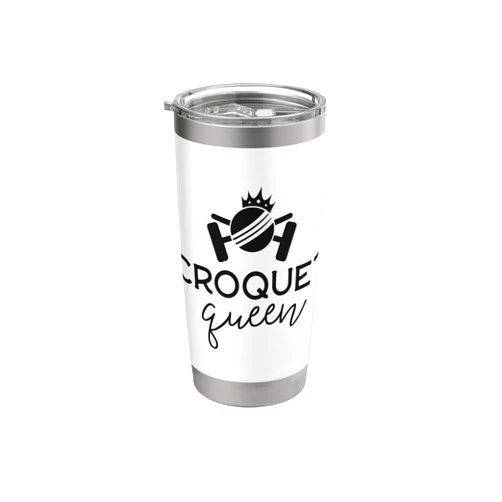Croquet by Joy Haus Croquet Queen Gift Croquet Shirts For Women Club Coach Stainless Steel Insulated Tumbler