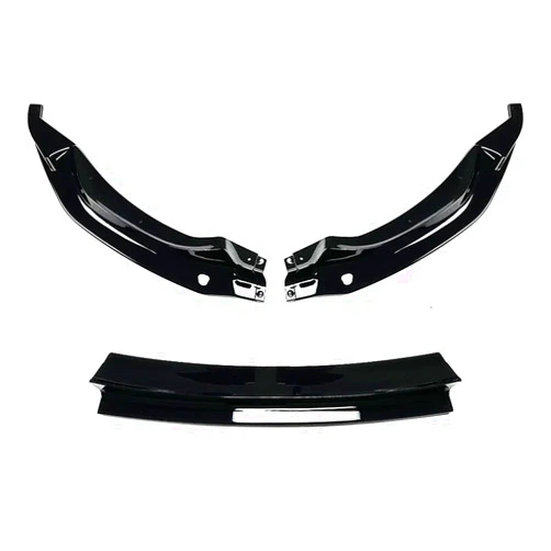 FLBGMXKZ Compatible with BMW M3 F80 M4 F82 F83 2015-2020 3Pcs Car Front Bumper Lip Spoiler Splitter Diffuser Splitter Cover Gurad Body Kits Tuning(Gloss Black)