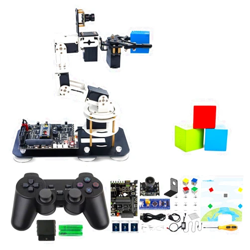 Yahboom Robot Arm ROS Virtual Machine as Controller Programmable AI Visual Recognition 6DOF Mechanical Arm Research Robot DOFBOT-SE NO Required Raspberry Pi Jetson Nano High Cost Performance