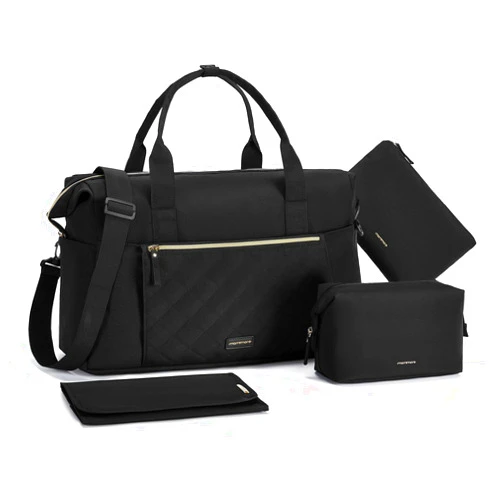 mommore Diaper Bag Tote Mommy Bag for Hospital Large Capacity Maternity Bag Water-Resistant Diaper Bag With Changing Pad