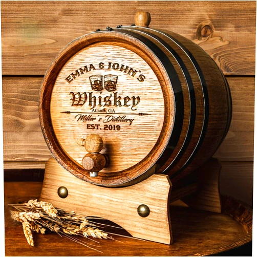Sofia's Findings Personalized - Custom Engraved American Premium Oak Aging Barrel - Whiskey Barrel - Age your own Whiskey, Beer, Wine, Bourbon, Tequila, Rum, Hot Sauce & More | Barrel Aged (2 Liters)