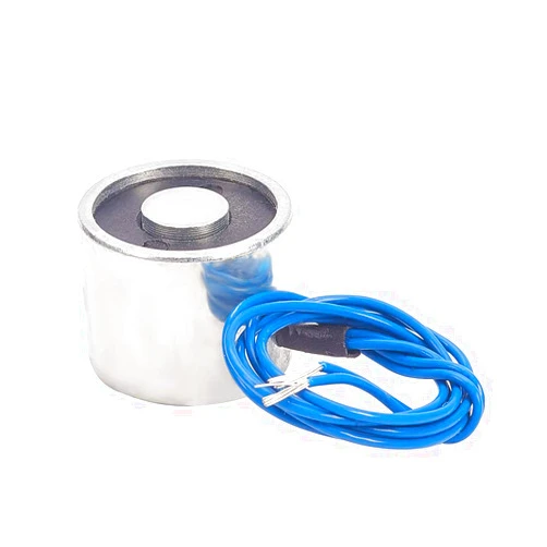 Fielect Electric Lifting Magnet Electromagnet Solenoid Lift Holding Circular Suction-Cup Electrical Round Sucker DC 24V 2.5Kg