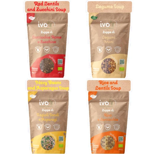WellEatable Organic Protein-Rich Legume and Vegetable Soup Mix Set | Easy to Prepare in 10 Mins, Healthy, No Added Salt, Gluten-Free, Vegan, Additives Free | 4 x 130gr Variety Pack