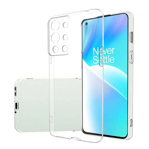 Fnmisan Clear Silicone Case for OnePlus 9Rt 5G, Back Protective Case Ultra Thin Soft Shock Absorption Scratch-Resistant Bumper Protective Case Flexible TPU Mobile Phone Case Transparent Case Cover