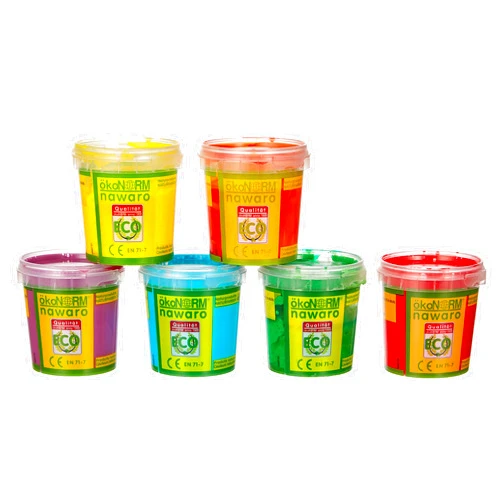 ökoNORM (Oekonorm) Nawaro Finger Paints, 6 Colour Set Unicorn (Red, Orange, Yellow, Green, Cyan, Violet), One Size, Varied