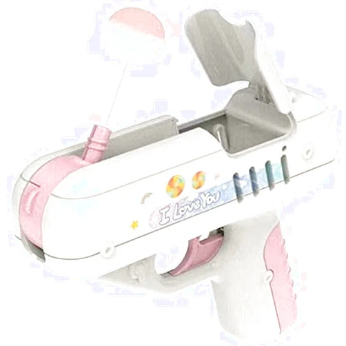 Anshka Lollipop Storage Gun Candy Gun Sugar Lollipop Gun Sweet Toys, Light Toy Lollipop Storage, Children's Candy Toy Surprise Ideas Gifts for Boys and Girls, for Children Adult I Love You (Pink)