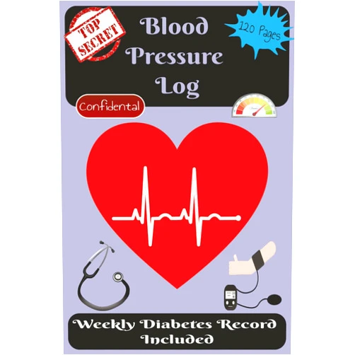 LL Puzzle Books Blood Pressure Log: Weekly Diabetes Record Included