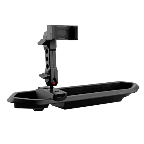 AUTOUTLET Upgraded Phone Mount Compatible with 2018 2019 2020 2021 2022 2023 Jeep Wrangler JL JLU & 2020-2023 Gladiator JT, Dash Tray Phone Holder Kit w/Storage Tray Extension Metal Rod Accessories