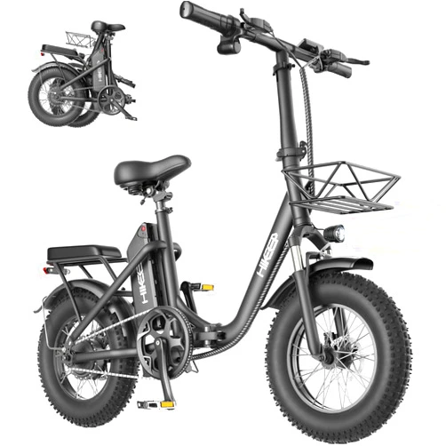 HiKeep Electric Folding Bike for Adults，16''×4.0