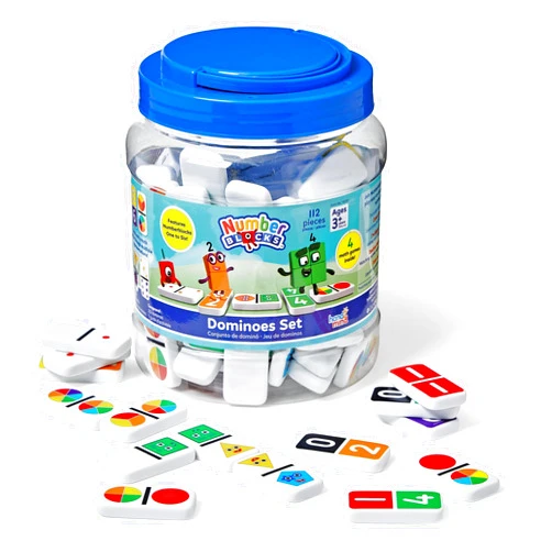 hand2mind Numberblocks Dominoes Set, Dominos for Kids, Domino & Tile Games, Toddler Matching Game, Counting Toys, Montessori Math Materials, Educational Toys for Kids, Preschool Learning Activities