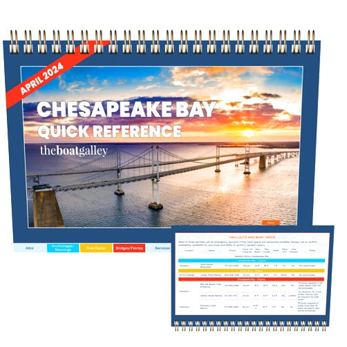 Unknown author The Boat Galley Chesapeake Bay Cruising Guide (Eastern and Western Shores, Norfolk to C&D Canal) - Easy-to-Use Quick Reference for Boating & Sailing the Bay - Boating Must Have - 100% Waterproof