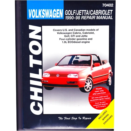 Chilton Volkswagen Golf, Jetta, and Cabriolet, 1990-98 (Haynes Repair Manuals)