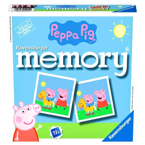Ravensburger 21415 Peppa Pig Memory, The Classic Game for All Fans of The TV Series Peppa Pig, Memory Game for 2-8 Players from 4 Years