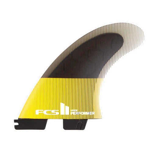 FCS II Performer Performance Core Tri Fin Set – All‑Round Thruster with Inside Foil Tech for Balanced Speed, Flow & Response – Mango