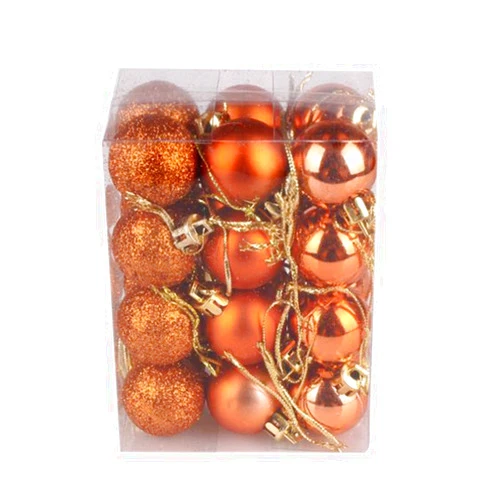 Ausyst 24PCS Christmas Balls Decorations-30mm Shatterproof Christmas Xmas Tree Ball Bauble Hanging Home Party Ornament Decor