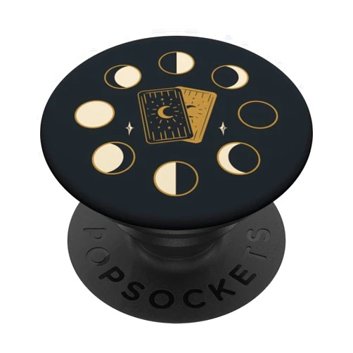 CJ Grips Moon Phases Witchy Cards Fortune Telling Tarot PopSockets Adhesive PopGrip