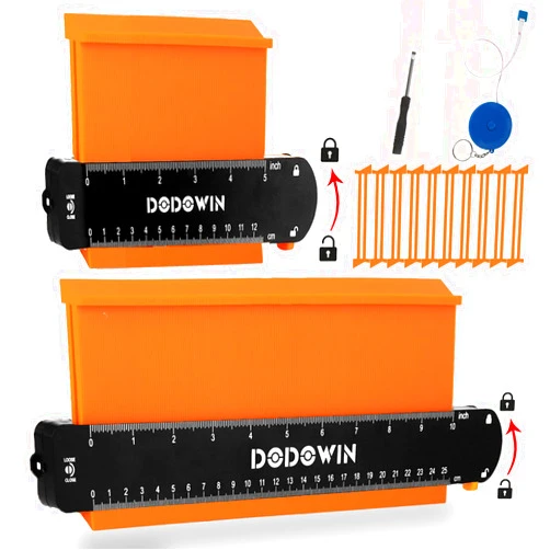 dodowin Contour Gauge Tool, Christmas Gifts for Men Birthday Dad Husband Him, Stocking Stuffers, Super Gauge Shape Outline Tool for Woodworking, Flooring Measure ToolsAnniversary/Boyfriend Gift