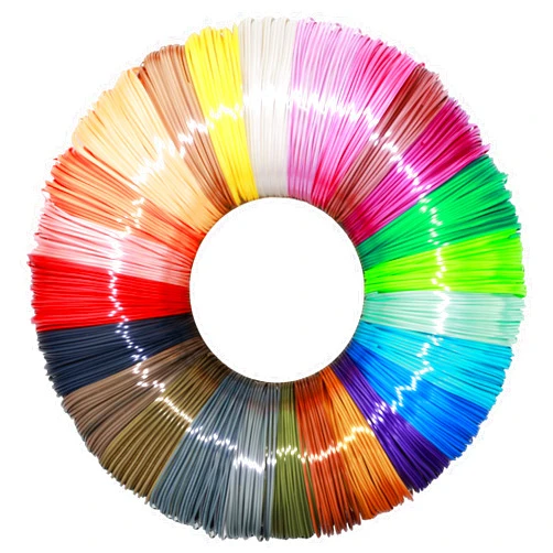 OEM MIKA3D 25 Colors 1.75mm Silk Shiny PLA Filament Sample Pack, Each Color 4m, Total 100m Silk PLA 3D Printing Material Refill, Support for Most 3D Printer 3D Pen, with Extra 2 Finger Caps by OEM MIKA3D