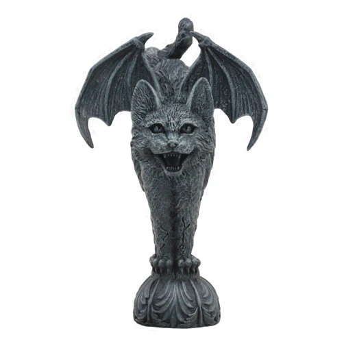 Ebros Gift Gifts & Decor Ebros Bizarre Gothic Eureka Bat Winged Cat Gargoyle Statue 7