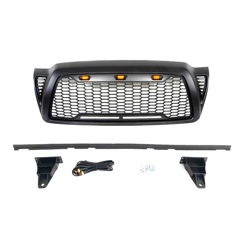 YILINGYI Matte Black Honeycomb Front Grill Compatible With Toyota Tacoma 2005-2011