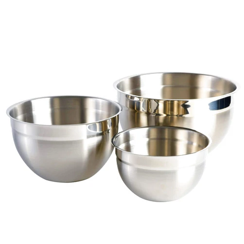 Babish Stainless Steel Mixing Bowl Set, 3-Piece