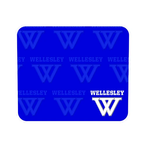 OTM Essentials Wellesley College Standard Fabric Mouse Pad, Desk Accessories, Standard Fabric Gaming Mouse Pad, Mascot Repeat