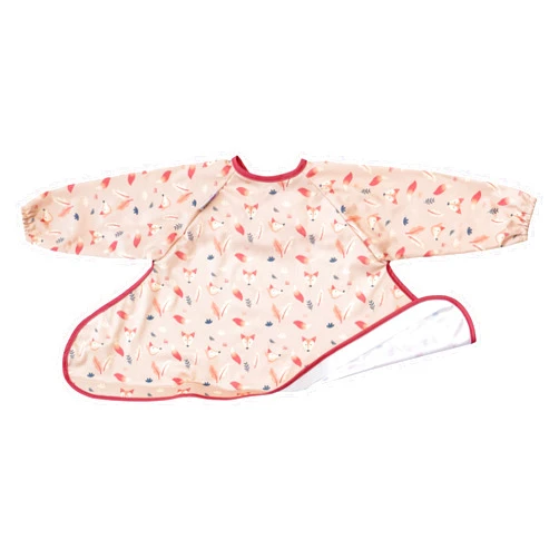 Tidy Tot- Spare Baby Bib for Bib & Tray Kit - Mess Proof Long Sleeve Smock Attaches to Feeding Mat - Waterproof Bib