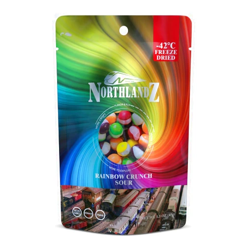 Himalayan Chef NORTHLANDZ Freeze Dried Candy | RAINBOW CRUNCH SOUR | Tangy Assorted Fruit Flavors | 1.5oz/each | Unique Crunchy Texture | Ideal Snack or Gift
