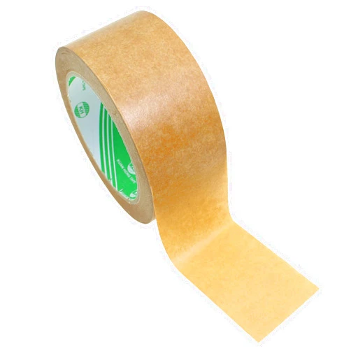 Maxmoral 2 Inch Wide 55 Yards Long Self Adhesive Photo Frame Backing Tape Roll Picture Framing Canvas Craft Kraft Paper for Packaging Binding Stitching Carton Sealing